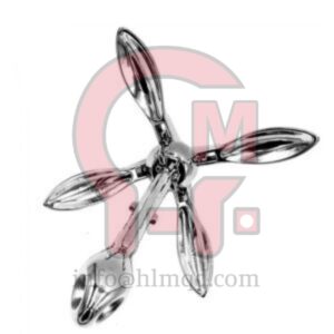 HLM Stainless Steel Folding Anchor Marine Boat 316 Stainless Steel Folding Anchor 5Kg Folding Grapnel Fishing Yacht
