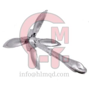 HLM Galvanized Folding Grapnel Boat Anchor Made from corrosion resistant hot dipped galvanized steel.