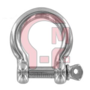 HLM Marine Stainless Steel 304/316  European Type Bow Shackle Horseshoe Shackle 4-50mm Large Bow Shackle