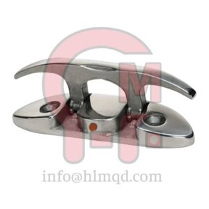 HLM Folding Cleat, Marine Stainless Steel ,Deck-safe flush-folding cleat