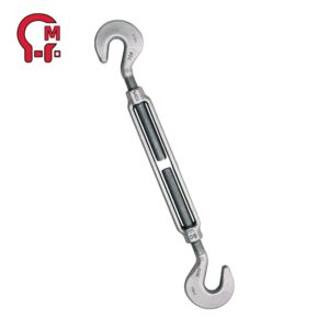 HLM HG-223 Hook and Hook Turnbuckle, Hot Dip galvanized steel | WLL: 400-5,000lb | Body Has UNC Threads