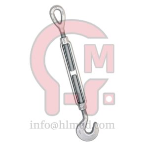 HLM HG-225 Hook and Eye Turnbuckle, Hot Dip galvanized steel | WLL: 400-5,000lb | Weight: .31-13.9lb