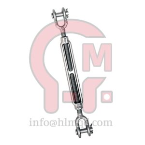 HLM HG-228 Jaw and Jaw Turnbuckle, Hot Dip galvanized steel | Proof Load: 2.5×WLL | Ultimate Load: 5×WLL