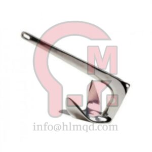 HLM Marine Hardware AISI316 Stainless Steel Bruce Anchors Solid High-Polished 304/316 Stainless Steel Boat Anchor