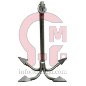 HLM AISI 316 Stainless Steel Boat Hook Anchor Made of 316 stainless steel, wear‑resistant, rugged and，4‑claw design