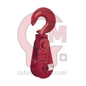 HLM L-170 General Purpose Snatch Block with Hook, Hook Fitting | Single Sheave | WLL:2-12t