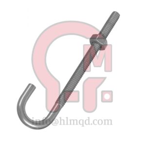 HLM Threaded Concrete Anchor J-Bolts , Heavy-Duty Multi-Material Anchoring System with Integrated Sealing